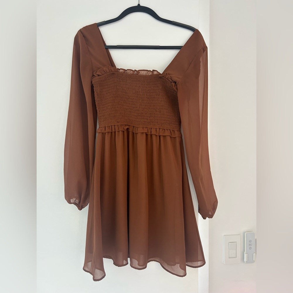 Brown Chiffon Dress - Altard State